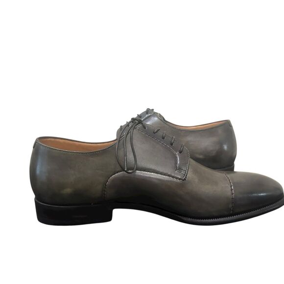 RRP€432 FABI Leather Lace-up Shoes US7 UK6 EU40 Green Flat Made in Italy main image 10